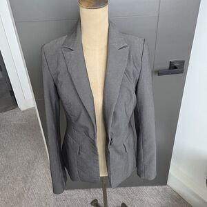 RW&CO. Charcoal Blazer Jacket with Striped Lining